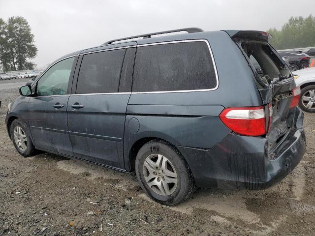 5FNRL38726B420807 - 2006 HONDA ODYSSEY EXL BLUE photo 2