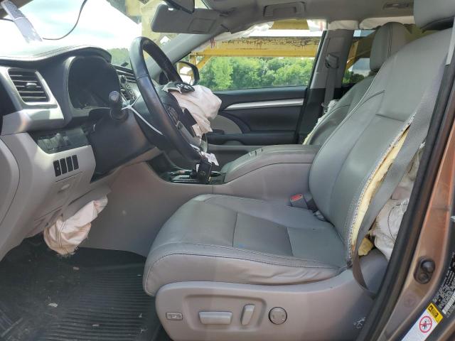 5TDJKRFH0GS253004 - 2016 TOYOTA HIGHLANDER XLE GRAY photo 7