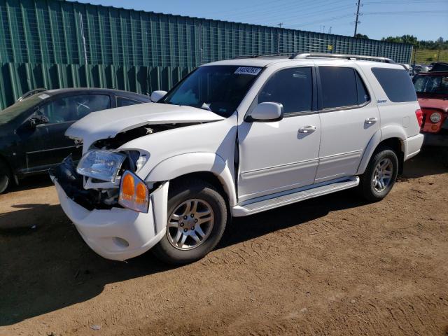 5TDBT48AX4S232662 - 2004 TOYOTA SEQUOIA LIMITED WHITE photo 1