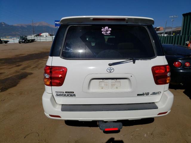 5TDBT48AX4S232662 - 2004 TOYOTA SEQUOIA LIMITED WHITE photo 6