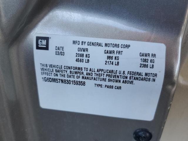 1G6DM57N830159358 - 2003 CADILLAC CTS Qəhvəyi foto 12