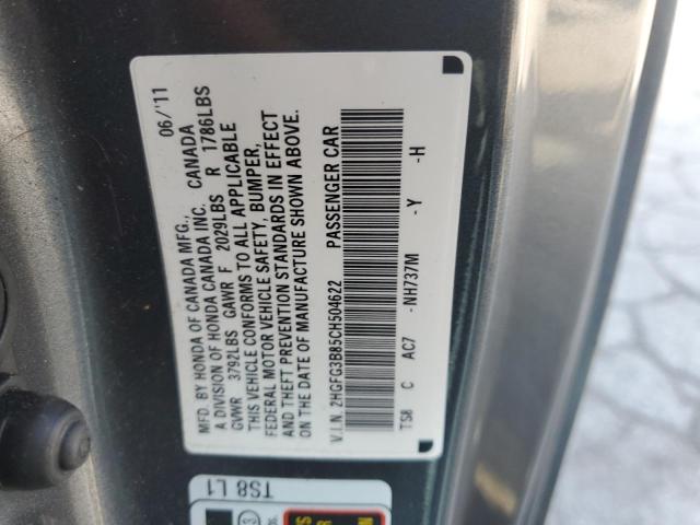 2HGFG3B85CH504622 - 2012 HONDA CIVIC EX Boz foto 13