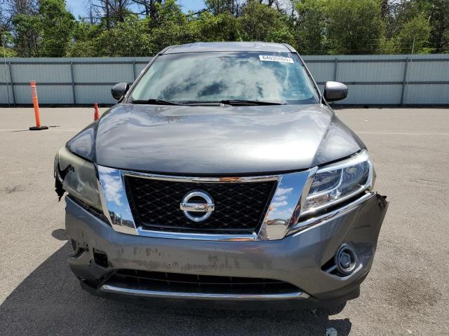 5N1AR2MM9FC624336 - 2015 NISSAN PATHFINDER S GRAY photo 5