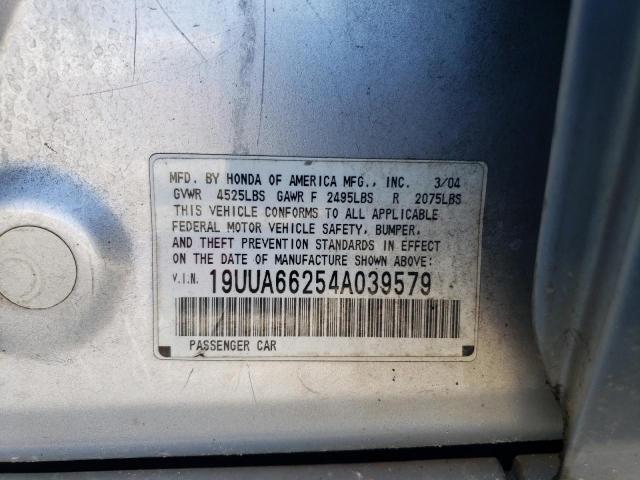 19UUA66254A039579 - 2010 ACURA 3.2 TL SILVER photo 12