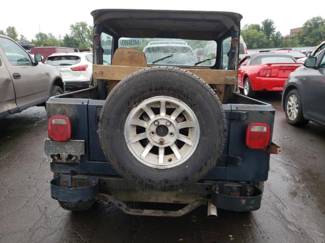 2BCCV811XHB527723 - 1987 JEEP WRANGLER BLUE photo 6