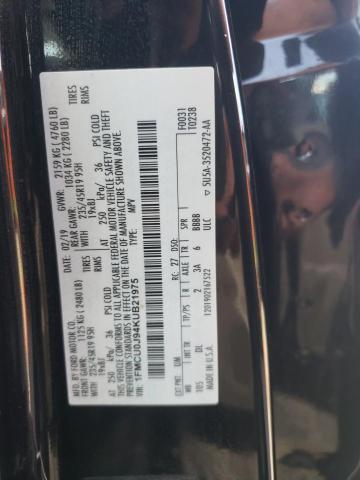 1FMCU0J94KUB21975 - 2019 FORD ESCAPE TITANIUM 黑色 照片 12