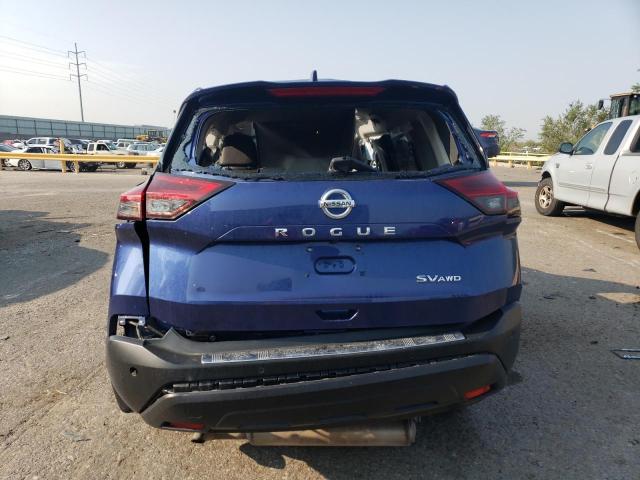 JN8AT3BB6MW230161 - 2021 NISSAN ROGUE SV BLUE photo 6