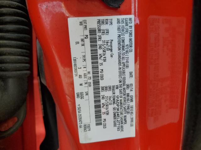 1FADP3K24EL277193 - 2014 FORD FOCUS SE RED photo 12