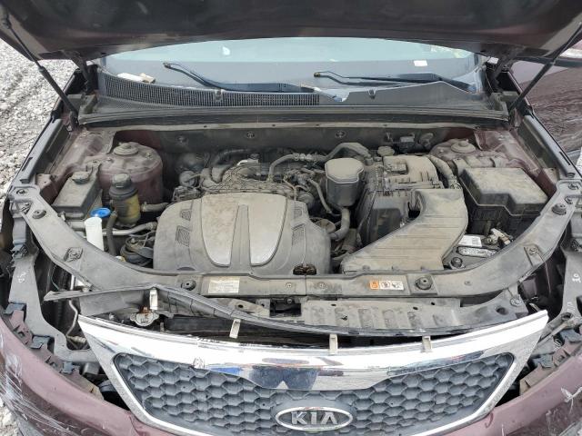 5XYKT4A24DG383397 - 2013 KIA SORENTO LX BURGUNDY photo 12