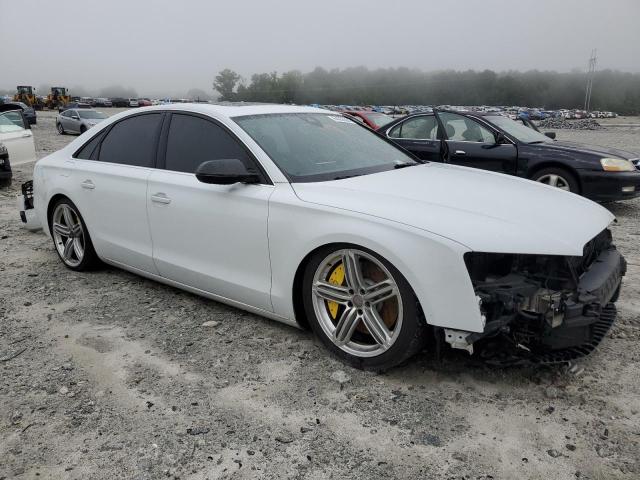 WAUA2AFD7DN012120 - 2013 AUDI A8 QUATTRO WHITE photo 4