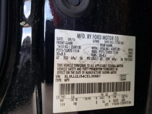 5LMJJ2J54CEL00681 - 2012 LINCOLN NAVIGATOR 黑色 照片 13