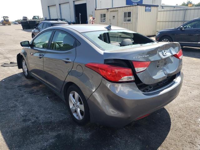 5NPDH4AE2DH315161 - 2013 HYUNDAI ELANTRA GLS GRAY photo 2