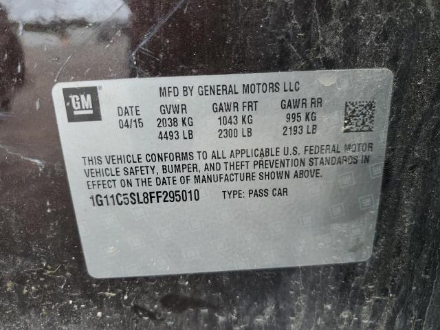 1G11C5SL8FF295010 - 2015 CHEVROLET MALIBU 1LT 棕色 照片 12