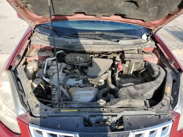 JN8AS5MT1BW168542 - 2011 NISSAN ROGUE S RED photo 12