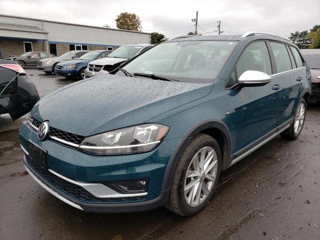 3VWH17AUXJM753959 - 2018 VOLKSWAGEN GOLF ALLTR S TEAL photo 1