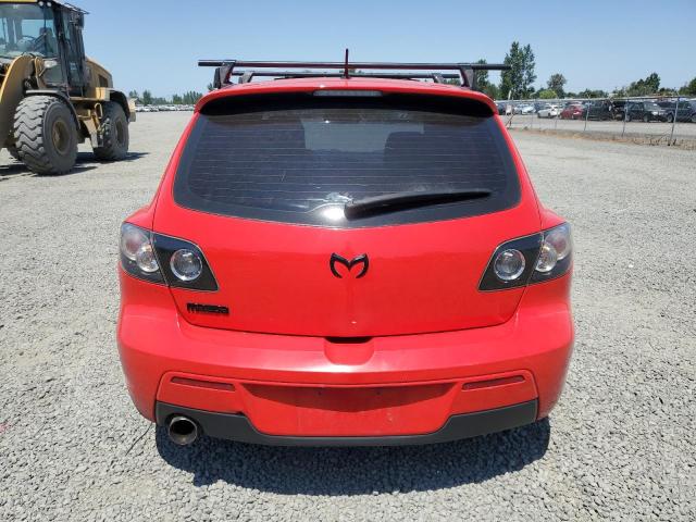 JM1BK343881791618 - 2008 MAZDA 3 HATCHBACK RED photo 6