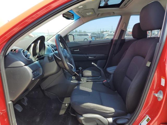 JM1BK343881791618 - 2008 MAZDA 3 HATCHBACK RED photo 7
