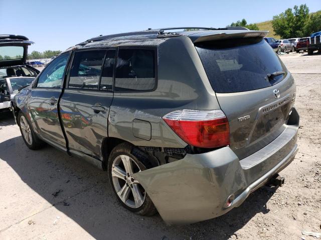 JTEES43A982068868 - 2008 TOYOTA HIGHLANDER SPORT GREEN photo 2