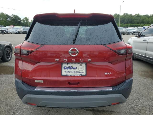 JN8AT3BA2MW014850 - 2021 NISSAN ROGUE SV RED photo 6