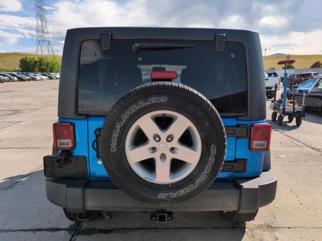 1C4BJWDG4GL133854 - 2016 JEEP WRANGLER U SPORT Կապույտ լուսանկար 6