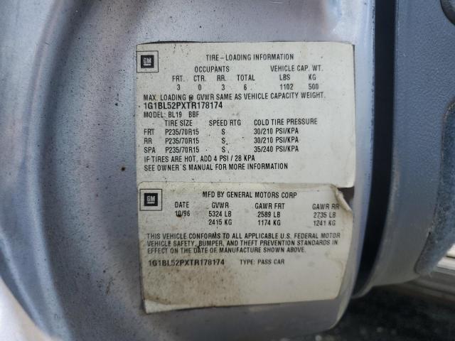 1G1BL52P8SR191830 - 1995 CHEVROLET CAPRICE / CLASSIC SS BLUE photo 12