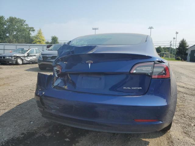 5YJ3E1EB4MF088167 - 2021 TESLA MODEL 3 BLUE photo 6