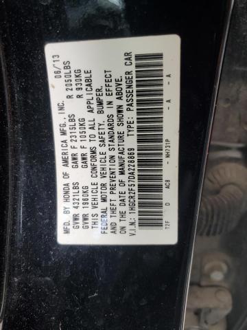 1HGCR2F57DA228869 - 2013 HONDA ACCORD SPORT 黑色 照片 13