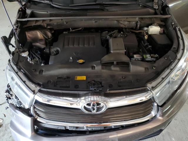 5TDDKRFH8ES005271 - 2014 TOYOTA HIGHLANDER LIMITED GRAY photo 11