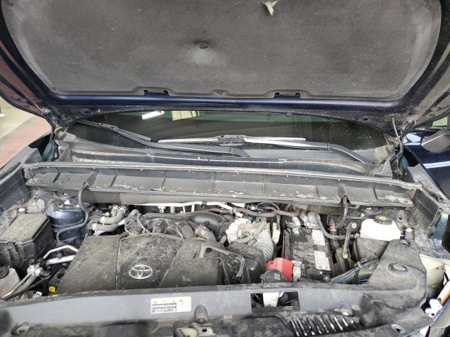5TDHZRBH5MS106589 - 2021 TOYOTA HIGHLANDER XLE BLUE photo 12