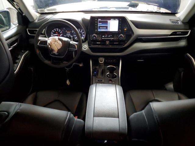 5TDHZRBH5MS106589 - 2021 TOYOTA HIGHLANDER XLE BLUE photo 8