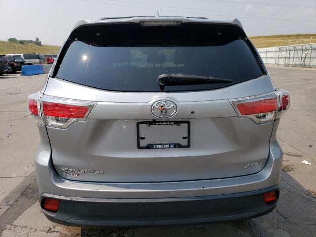 5TDKKRFH3GS179596 - 2016 TOYOTA HIGHLANDER XLE SILVER photo 6