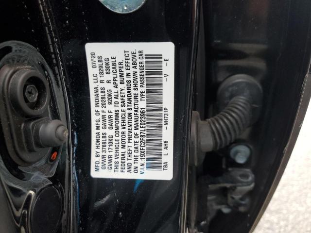19XFC2F87LE023961 - 2020 HONDA CIVIC SPORT BLACK photo 13