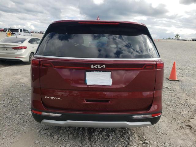 KNDNB4H36P6205528 - 2023 KIA CARNIVAL LX RED photo 6