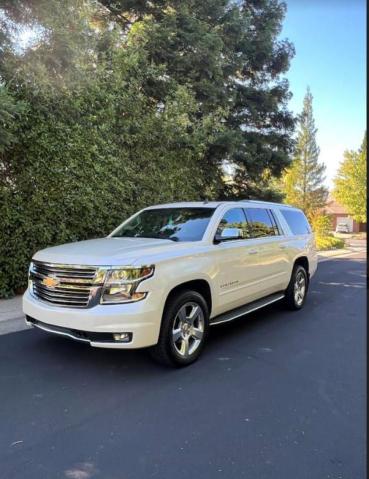 1GNSKKKC1FR149034 - 2015 CHEVROLET SUBURBAN K1500 LTZ WHITE photo 1