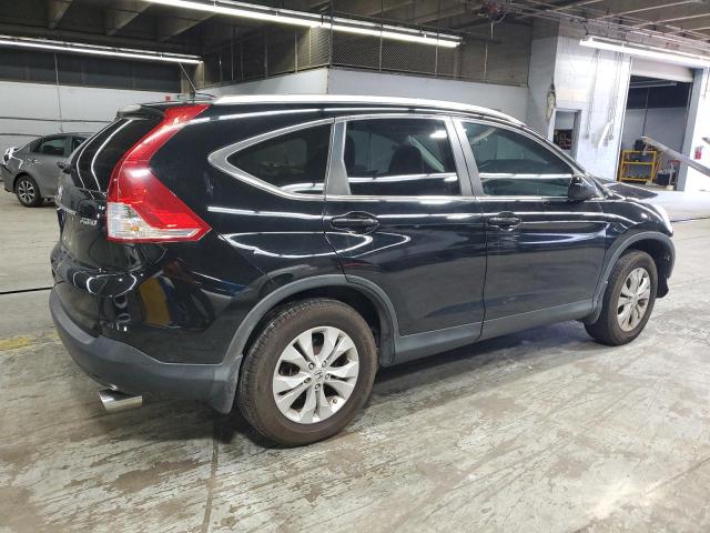2HKRM4H70DH689664 - 2013 HONDA CR-V EXL BLACK photo 3