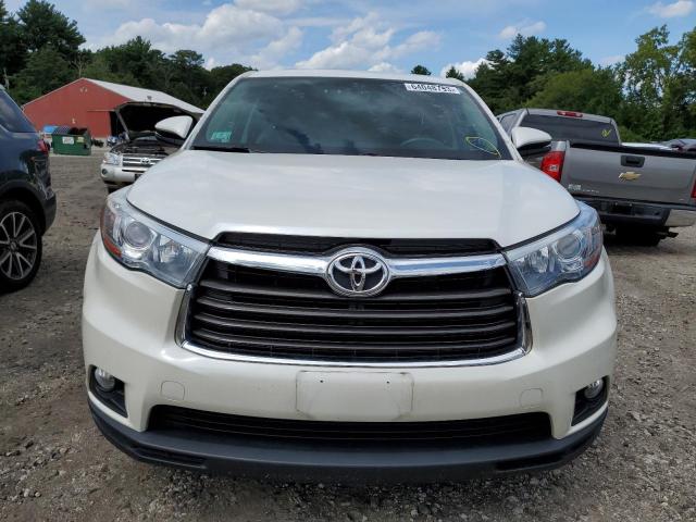 5TDKKRFH2GS133998 - 2016 TOYOTA HIGHLANDER XLE WHITE photo 5