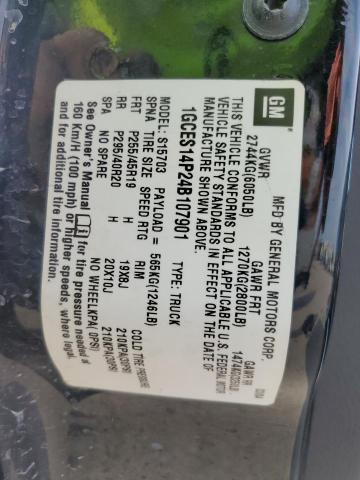 1GCES14P24B107901 - 2004 CHEVROLET SSR 黑色 照片 12