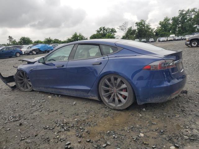 5YJSA1E42GF170850 - 2016 TESLA MODEL S Bleu photo 2