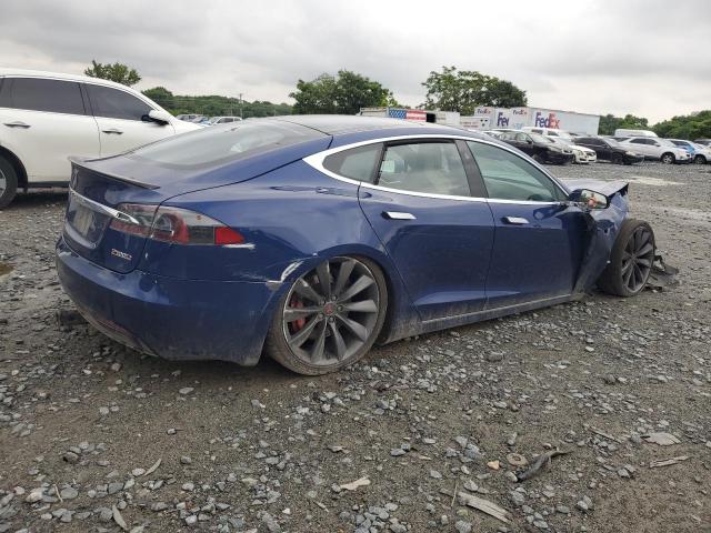 5YJSA1E42GF170850 - 2016 TESLA MODEL S Bleu photo 3
