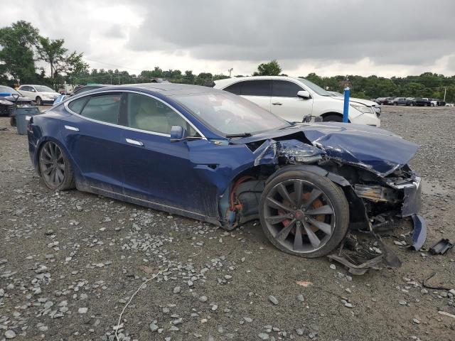 5YJSA1E42GF170850 - 2016 TESLA MODEL S Bleu photo 4