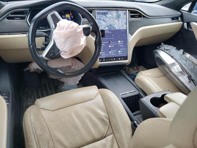 5YJSA1E42GF170850 - 2016 TESLA MODEL S Bleu photo 8