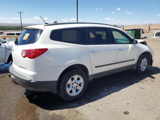 1GNKRFED7BJ396316 - 2011 CHEVROLET TRAVERSE LS WHITE photo 3