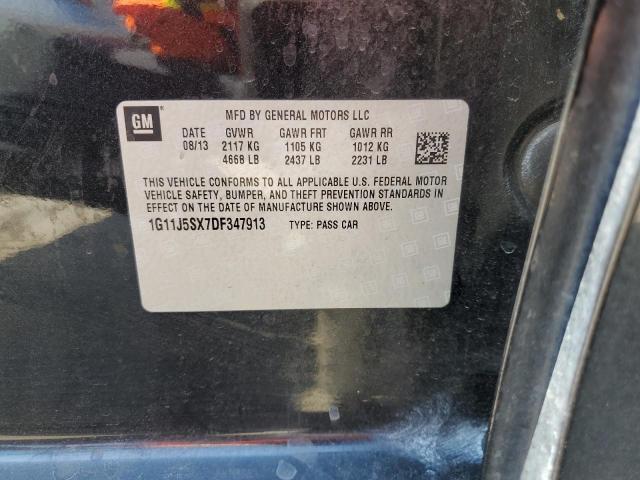 1G11J5SX7DF347913 - 2013 CHEVROLET MALIBU LTZ 黑色 照片 12