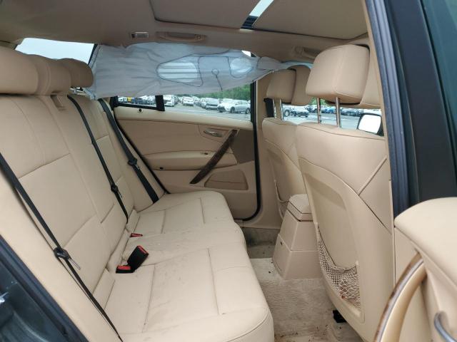 WBXPC93448WJ18508 - 2008 BMW X3 3.0SI GRAY photo 10