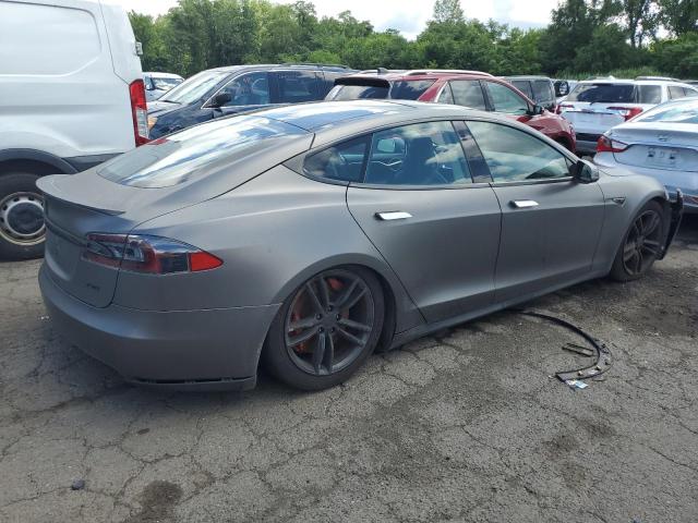 5YJSA1DP4CFP03075 - 2012 TESLA MODEL S رمادي صورة 3