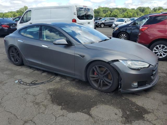 5YJSA1DP4CFP03075 - 2012 TESLA MODEL S رمادي صورة 4