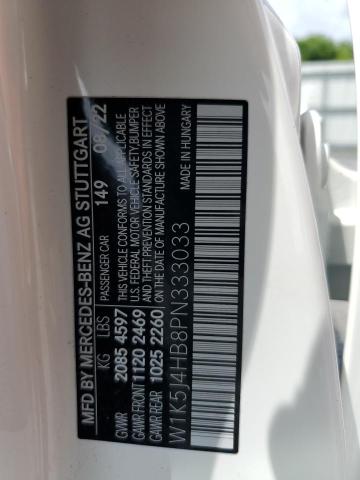 W1K5J4HB8PN333033 - 2023 MERCEDES-BENZ CLA 250 4MATIC WHITE photo 12