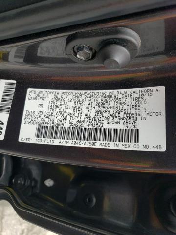 3TMJU4GN8EM158866 - 2014 TOYOTA TACOMA DOUBLE CAB PRERUNNER GRAY photo 12