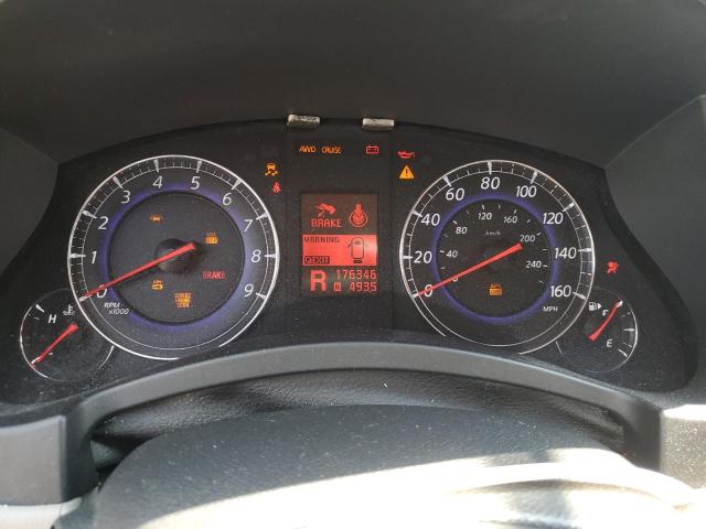 JNKAJ09F68M353788 - 2008 INFINITI EX35 BASE BLACK photo 9