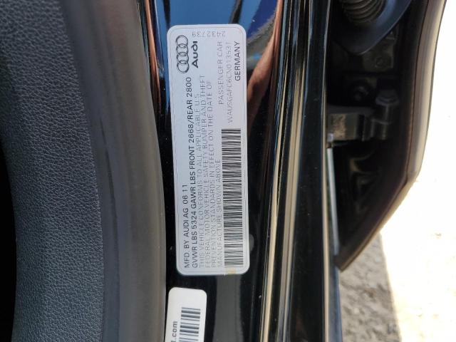 WAUSGAFC6CN013531 - 2012 AUDI A7 PRESTIGE BLACK photo 12